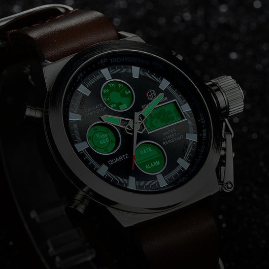 Reloj Deportivo Militar Hombre Lujo - Analógico Digital LED - Image 2