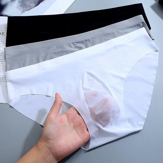 Calzoncillos Transparentes de Seda de Hielo 3D para Niños con Cintura Media