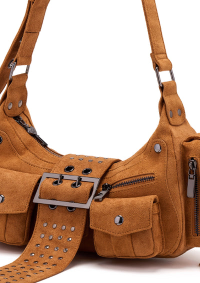 Bolso de Ante Retro para Mujer - Bolsa de Hombro Versátil y Elegante - Image 8