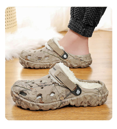 Pantuflas de Algodón con Suela Gruesa y Forro Polar - Zapatos Cálidos Cerrados - Image 10