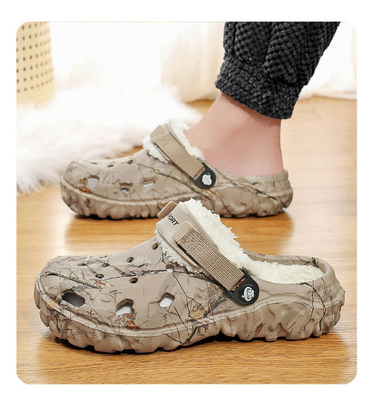 Pantuflas de Algodón con Suela Gruesa y Forro Polar - Zapatos Cálidos Cerrados - Image 10