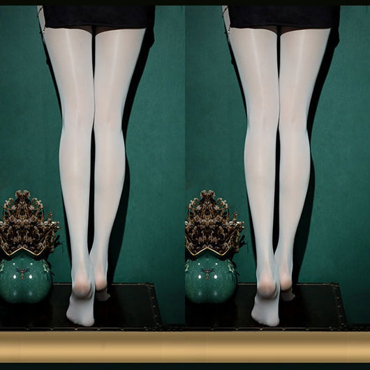 Medias Brillantes Ultrafinas con Bragueta Dorada - Estilo Elegante y Sensual - Image 26