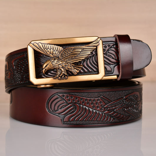 Cinturón de Cuero para Hombre con Águila Grabada - Image 10