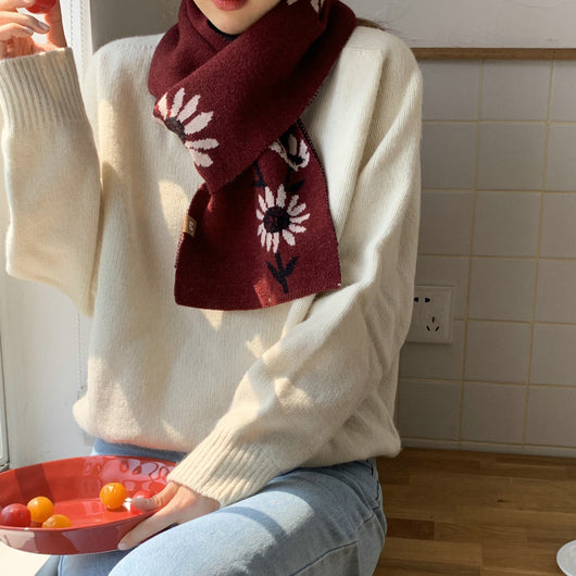 Bufanda de Lana Versátil Coreana para Otoño e Invierno - Image 5