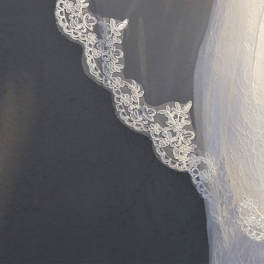 Tocado de Novia Encaje Hueso de Res Premium - Accesorios Nupciales Elegantes - Image 7