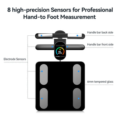 Báscula Inteligente de Grasa Corporal con 8 Electrodos de Precisión Profesional - Image 17