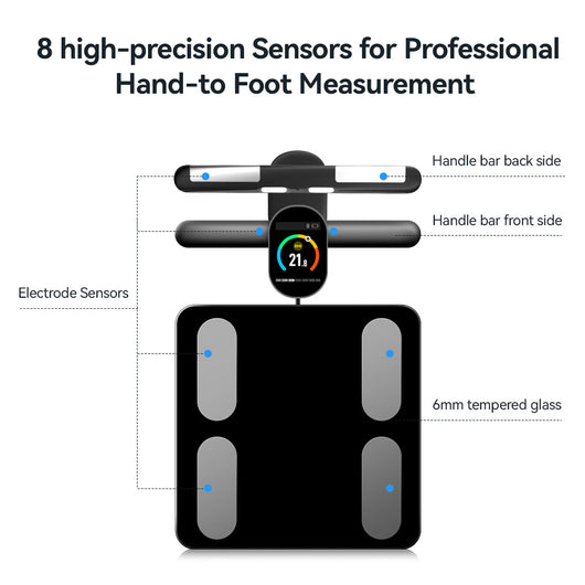 Báscula Inteligente de Grasa Corporal con 8 Electrodos de Precisión Profesional - Image 17