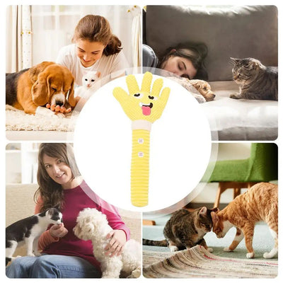 Juguete Masticable de Felpa con Forma de Palma para Perros en Dentición - Image 16