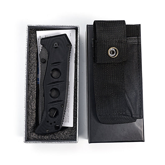 Cuchillo Plegable Táctico D2 con Mango G10 y Soporte de Espalda - Image 4