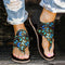 Sandalias Planas de Playa con Estampado Leopardo - Talla Grande Primavera Verano