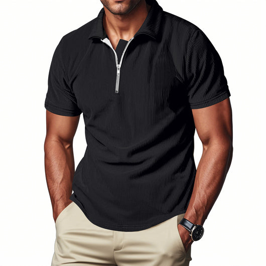 Polo Corduroy Holgado con Medio Cierre para Hombre - Image 20