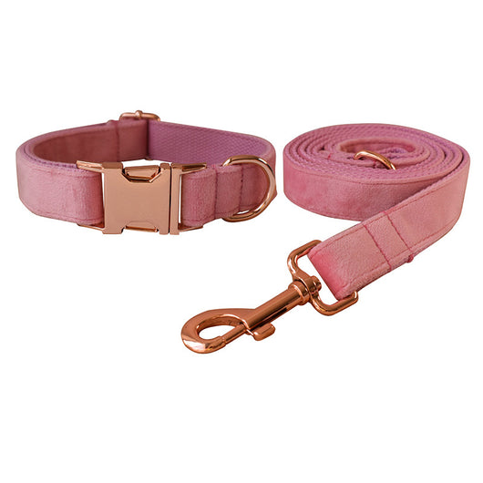 Collar de Perro Terciopelo Doble Capa Microfibra