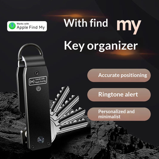 Llavero Inteligente de Aleación de Aluminio con Localizador FindMy