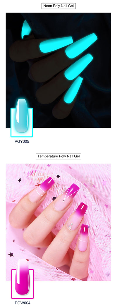 Gel de Extensión de Uñas con Purpurina de 12 Colores - Sin Dolor - Image 27