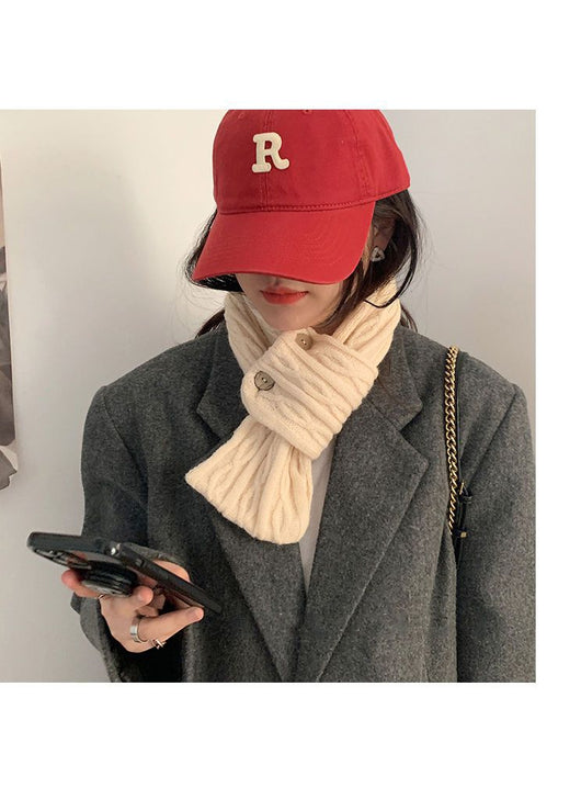 Pañuelo Liso Pequeño para Mujer - Estilo Coreano Otoño Invierno - Image 25