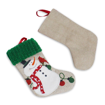 Calcetines Navideños Artesanales de Tela con Decoración Creativa - Image 12