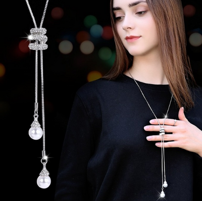 Collar Cadena de Suéter Copo de Nieve Cristal - Largo y Elegante - Image 22