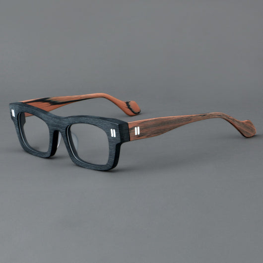 Gafas Retro de Marco Patchwork con Cristales Gruesos - Image 3
