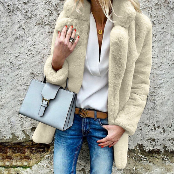Chaqueta de Plumón con Solapa para Mujer