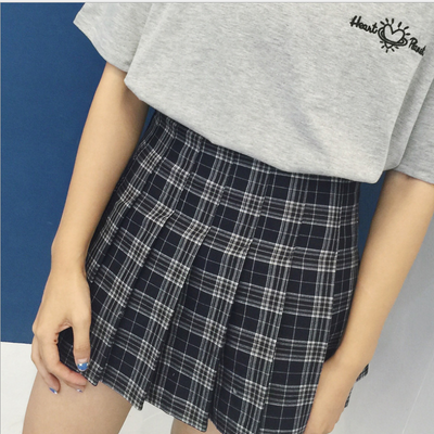 Falda Escocesa de Cintura Alta Estilo Británico Colegiala - Image 4