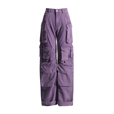 Pantalón Cargo Recto de Cintura Alta para Mujer - Image 6
