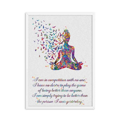 Cuadro de Meditación Buddha Abstracto para Decoración del Hogar - Image 10