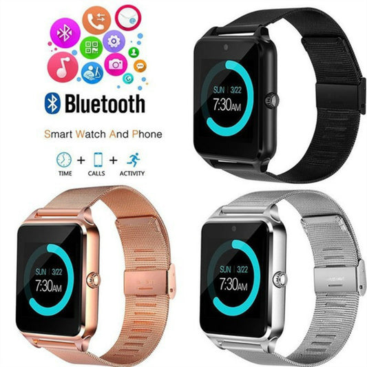 Reloj Inteligente Z60 con Bluetooth y Ranura para Tarjeta SIM