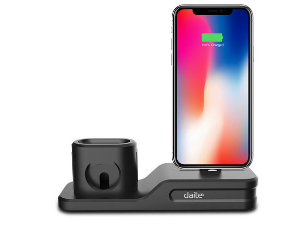 Base de Carga 3 en 1 para iPhone, Apple Watch y AirPods