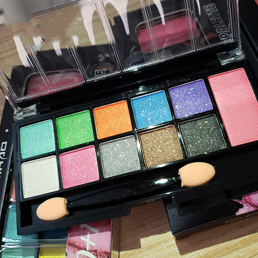 Paleta de Sombras Multicolor Azul Verde Púrpura Amarillo - Image 5