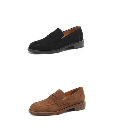 Zapatos de Tacón para Mujer en Piel de Oveja con Punta Cuadrada y Redonda Retro - Image 33
