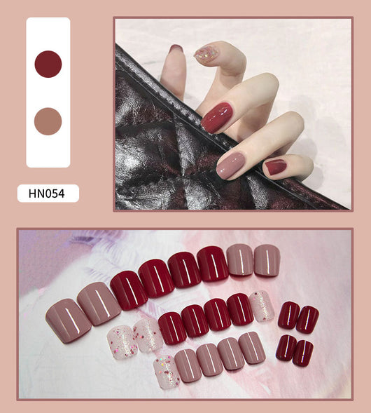 Uñas Postizas Decoradas Adhesivas - Diseño Profesional Listo para Usar - Image 63