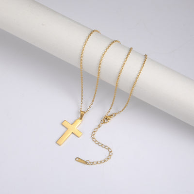 Dije Minimalista de Oro Cruz Elegante para Hombre y Mujer - Image 3