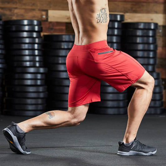 Pantalones Cortos de Entrenamiento Deportivo con Costuras de Contraste