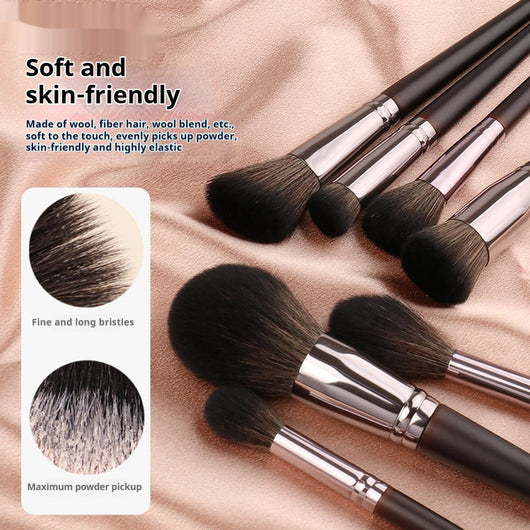 Set Profesional de Brochas para Sombras y Correctores con Cerdas Naturales - Image 4