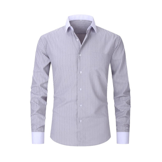 Camisa Rayada de Verano para Hombre Talla Grande