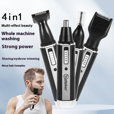 Trimmer Multifunción 4 en 1 para Nariz, Cejas y Vello Facial