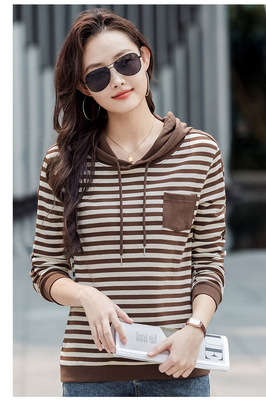 Blusa Larga Coreana Holgada para Tallas Grandes - Manga Larga Versátil - Image 9
