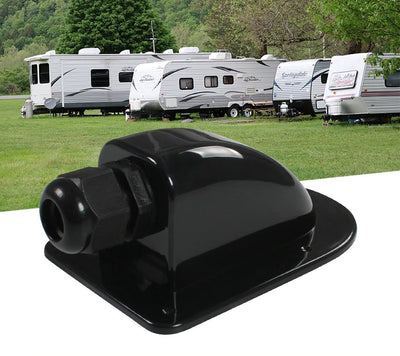 Caja de Conexión Impermeable para Paneles Solares RV - Soporte ABS Doble Orificio