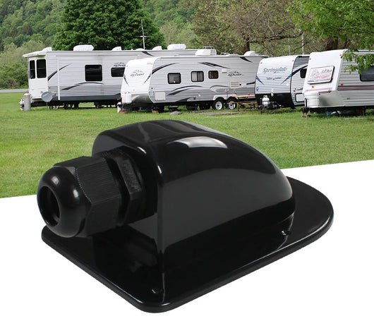 Caja de Conexión Impermeable para Paneles Solares RV - Soporte ABS Doble Orificio
