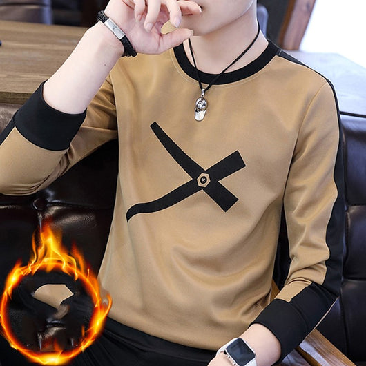 Camiseta Térmica Manga Larga para Hombre - Talla Grande con Forro de Terciopelo - Image 14