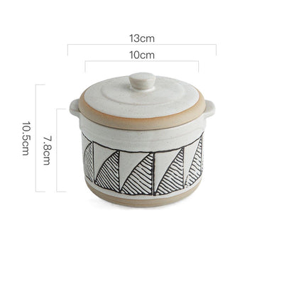 Taza de Cerámica Individual para Estofado - Diseño Nido de Pájaro - Image 13