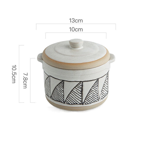 Taza de Cerámica Individual para Estofado - Diseño Nido de Pájaro - Image 13