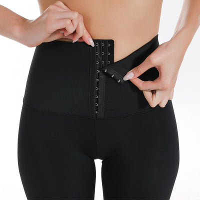 Pantalones Moldeadores de Cuerpo con Cintura y Caderas Abotonadas - Image 4