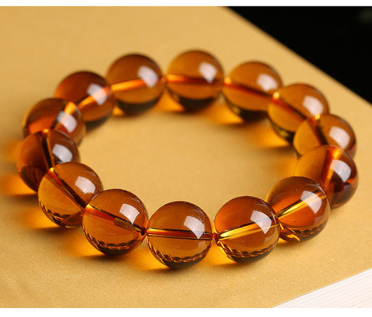 Pulsera Pixiu de Cristal Natural Kumquat Amarillo para Hombre y Mujer - Image 6