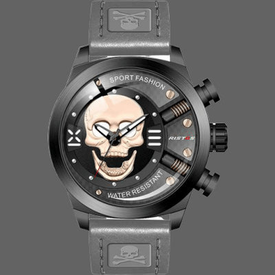 Reloj de Moda LONGBO 9439 Diseño Calavera Circular - Image 5