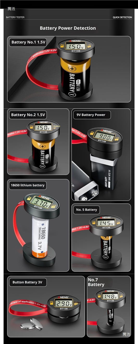 Detector de Batería con Pantalla Digital Portátil - Image 10