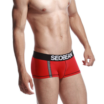 Calzoncillos de Algodón Azul Oscuro para Hombre con Franja Reflectante - Image 44