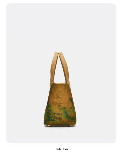 Bolsa Clutch Estilo Chino Tradicional con Diseño de Canasta Tejida - Image 9