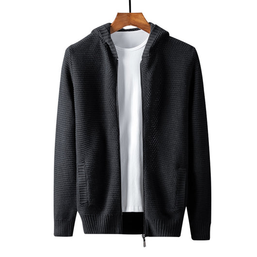 Suéter Hoodie con Cierre para Hombre - Diseño Moderno Liso - Image 2