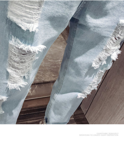 Pantalones Rotos Estilo Beggar para Primavera y Otoño - Image 23